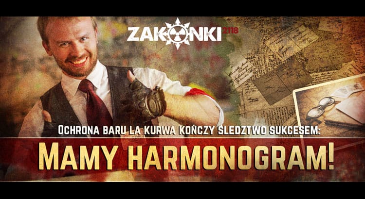 Zakonki 2018 - Harmonogram