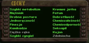 Cechy Postaci