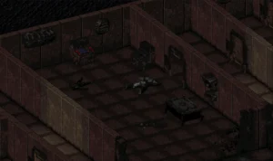 Pomieszczenie z ciałem paladyna