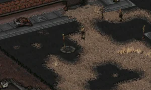 Studzienka kanalizacyjna w Nekropolis