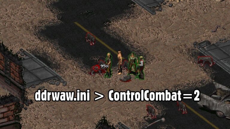 Sposób na kontrolowanie drużyny w walce w Fallout 2