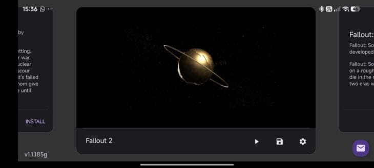 Ekran startowy aplikacji