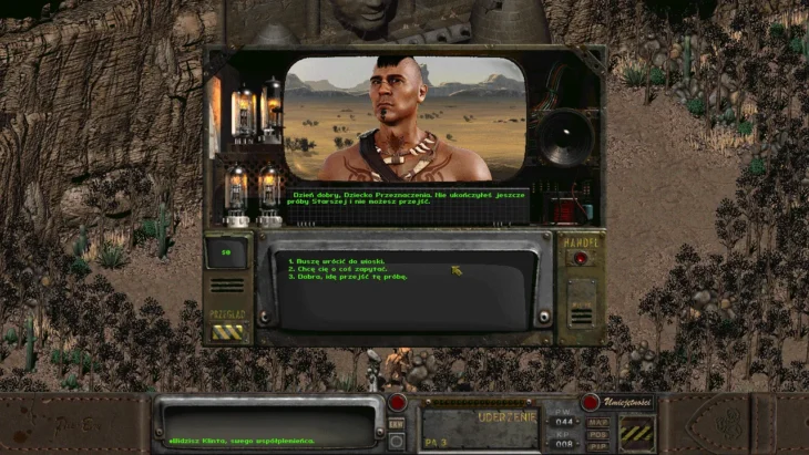 Klint przed Świątynią Prób