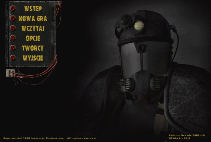 Fallout: Nevada – spolszczenie – Menu Główne