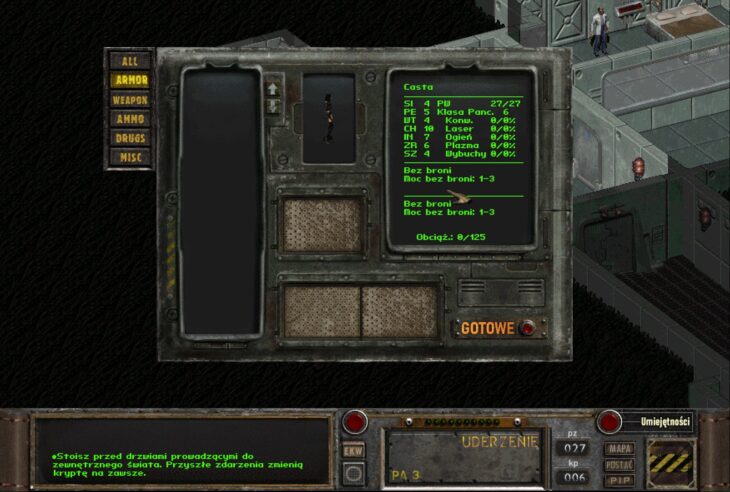 Fallout: Nevada – spolszczenie – Interfejs